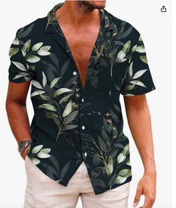 Casual Fit Tropical Shirts (up to 6XL)