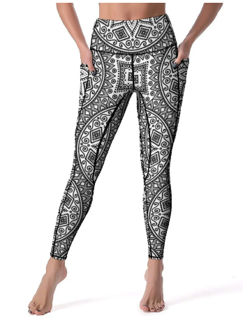 Tribal Print Yoga Leggings