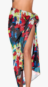 Tropical Print Pareo