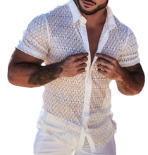 Load image into Gallery viewer, Mens Mesh Lace Shirt (up to 5XL)