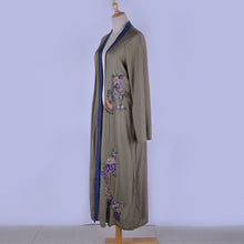 Load image into Gallery viewer, Full Length Embroidered Floral Beach Kaftan