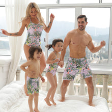 Load image into Gallery viewer, Tropical Print Matching Family Swimwear