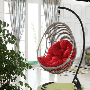 Hanging Basket Chair Plush Cushion