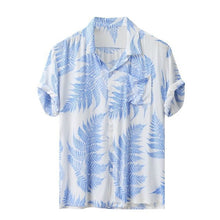 Load image into Gallery viewer, Colorful Men&#39;s Summer Short Sleeve Loose Button Hawaiian Casual Shirt Top