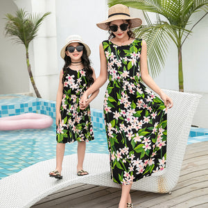 Matching Mother and Daughter Sun Dresses