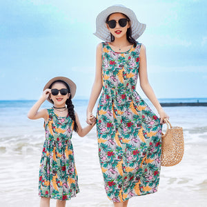Matching Mother and Daughter Sun Dresses
