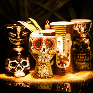 Pirates Of The Caribbean Cocktail Ceramic Tiki Cups