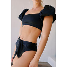 Load image into Gallery viewer, Southern Belle Puffed Sleeve Ruffled Bikini