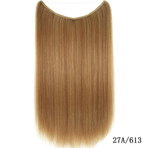 22 inches Invisible Wire Silky Straight Synthetic Hair Extensions