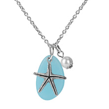 Load image into Gallery viewer, Starfish mermaid necklace
