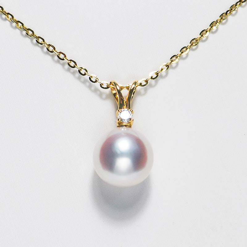 MAGAZINE 1Pc Pendant Necklace Women 3D Letter Pearl Necklace