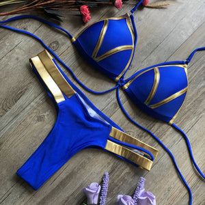 Gilded Bandage Brazilian Bikini