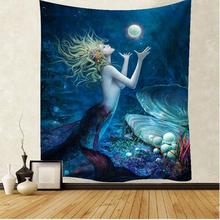 Mermaid Series Digital Printing Tapestry Painting