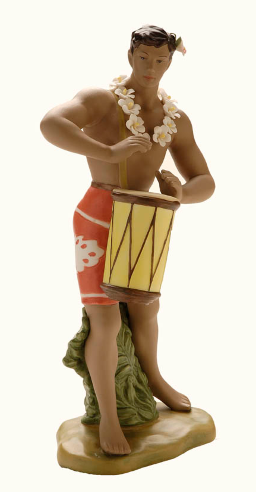 Vintage Porcelain Hawaiian Drummer