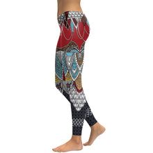 Load image into Gallery viewer, Mermaid Tribal Yoga Leggings