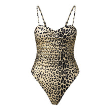 Load image into Gallery viewer, One-piece leopard print monokini