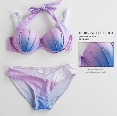 Pastel Sunrise Mermaid Bikini