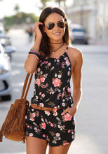 Load image into Gallery viewer, Scoop Neck Casual Summer Floral Romper
