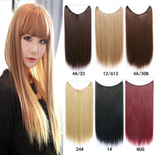 Load image into Gallery viewer, 22 inches Invisible Wire Silky Straight Synthetic Hair Extensions