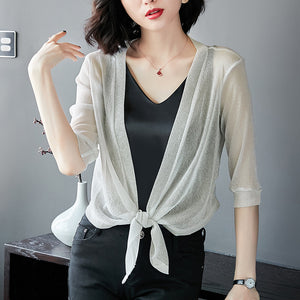 Sheer Shrug with Front Tie