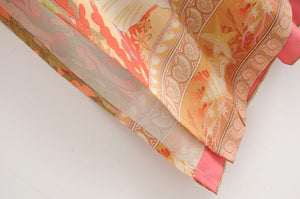 Pastel Print Lace Kimono