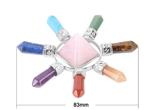 Natural crystals Seven Chakra jewelry