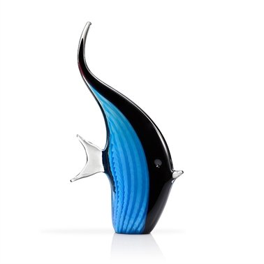 SPI Home- San Pacific Intl 76084 Art Glass Blue Angelfish