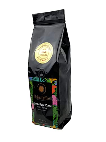 100% Hawaiian Kona Coffee, Extra Fancy - Whole Bean - 1lb.
