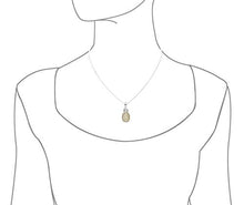 Load image into Gallery viewer, Sterling Silver with 14kt Yellow Gold Plated Accents Large Pineapple Pendant Necklace, 16+2&quot; Extender: Hawaiian Jewelry For Women: Jewelry