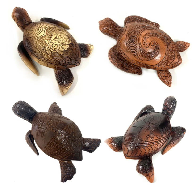 Hawaiian Turtle Resin Handicraft Ornaments – Lizzie Lahaina Couture ...