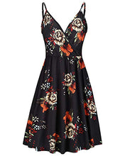 Load image into Gallery viewer, Floral Spaghetti Strap Sun Dress