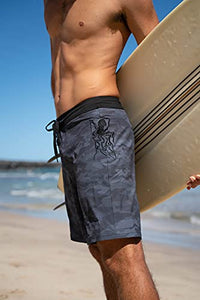 Maui Rippers Mens 19" Midnight Express Camo Board Shorts