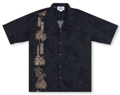 Hawaiian Tiki Panel Aloha Shirt