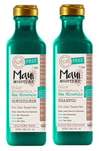 Maui Moisture Color Protection & Sea Mineral Oil Shampoo & Conditioner Set 19.5 Ounce : Beauty