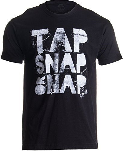 Tap, Snap, or Nap | Brazilian Jiu Jitsu MMA Submission Fighting Unisex T-Shirt Black: Clothing
