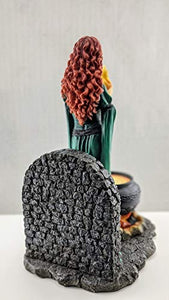 Brigid Goddess Of Hearth & Home Standing Holding Sacred Flame Statue 7 X 9.5 X 5.5