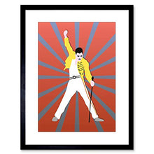 Load image into Gallery viewer, PAINTING FREDDIE MERCURY QUEEN ILLUSTRATION FRAMED PRINT F97X3447: Posters &amp; Prints