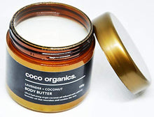 Load image into Gallery viewer, Coco Organics Virgin Coconut Oil and Lavender Body Butter