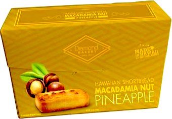 Diamond Bakery Premium Hawaiian Macadamia Nut Shortbread Cookies, Pineapple