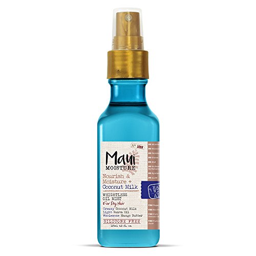 Maui Moisture Nourish & Moisture + Coconut Milk Weightless Oil Mist, 4.2 Ounce