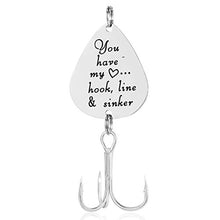 Load image into Gallery viewer, Fishing Lure Gift Christmas Valentines&#39;s Day Hook, Line and Sinker Fisherman Gift For Husband