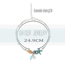 Load image into Gallery viewer, Handmade Starfish Ankle Bracelet