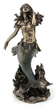Load image into Gallery viewer, Beautiful Bronze Mermaid Rising from the Sea Statue