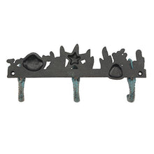 Load image into Gallery viewer, Decorative Cast Iron Seahorse Wall Hook Row