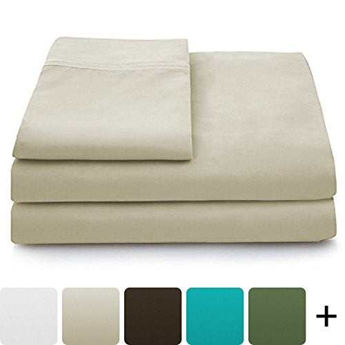 Luxury Bamboo Bed Sheet Set - Hypoallergenic Bedding Blend from Natural Bamboo Fiber