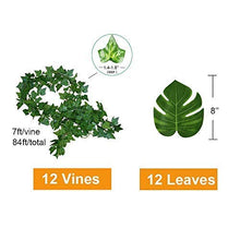 Load image into Gallery viewer, 84FT Artificial Vines with Leaves  Ivy Foliage Flowers