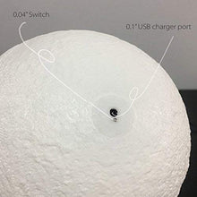 Load image into Gallery viewer, Lunar Lamp with USB Charging and Touch Control Brightness (5.9 inch)