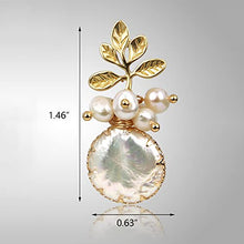 Load image into Gallery viewer, 18k Gold Tree of Life Baroque Pearl Drop Earrings