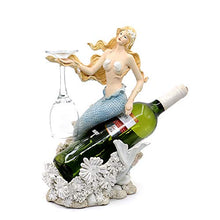 Load image into Gallery viewer, 13&quot; Mermaid Wine Rack Bottle Holder