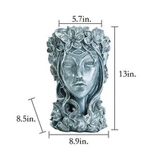 Load image into Gallery viewer, Goddess Head Planter  Patio Lawn and Garden Decor